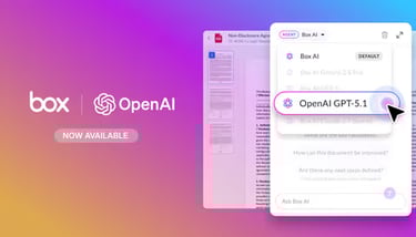 Open AI GPT-5.1がBox AIで利用可能に: より高速なドキュメントインテリジェンスを実現