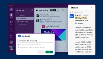 SlackでBox AIによるインテリジェントなコラボレーションを強化