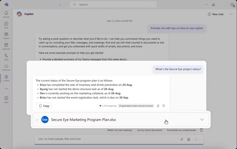 TeamsとMicrosoft 365でBoxコンテンツにインテリジェンスをもたらす