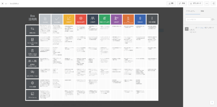 ②PSDやaiファイルのプレビュー画面